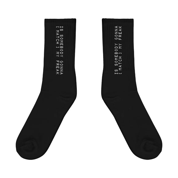 Match My Freak™ Black Socks